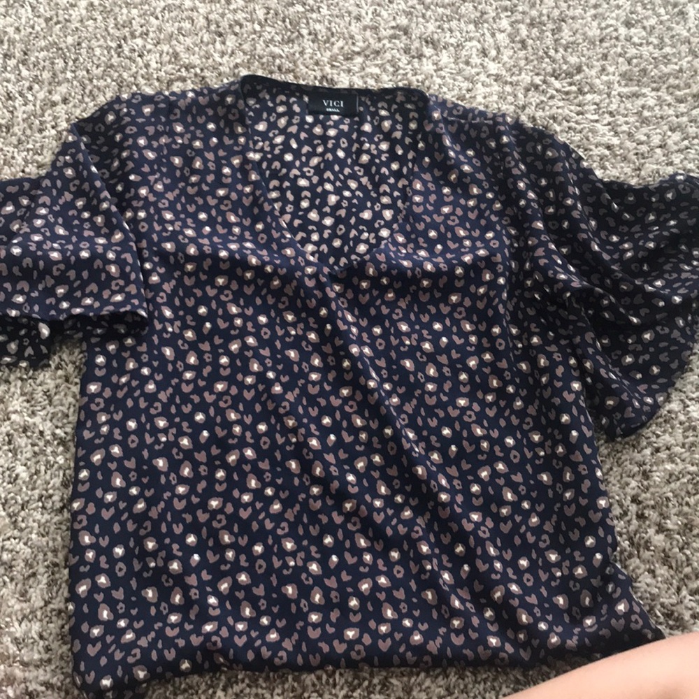 cheetah blouse